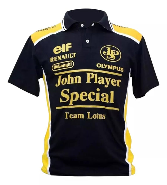 Camiseta Polo Ayrton Senna Lotus Retrô 1985