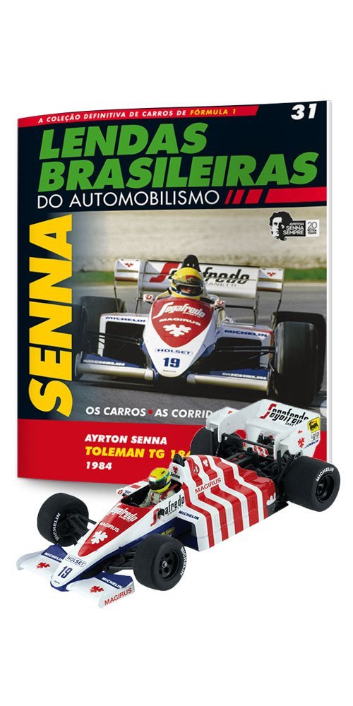 Toleman Tg 184 (Portugal Gp). Ayrton Senna - Lendas Brasileiras do Automonilismo. 31