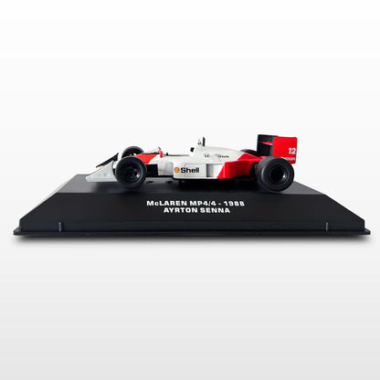 LUPPA McLaren MP4/4 1988, Ayrton Senna, Fórmula 1/Carro Metálico Diecast/Carro em Escala e Série Colecionáveis: MCLAREN MP 4/4 1988 AYRTON SENNA BRITISH GP