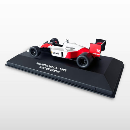 LUPPA McLaren MP4/4 1988, Ayrton Senna, Fórmula 1/Carro Metálico Diecast/Carro em Escala e Série Colecionáveis: MCLAREN MP 4/4 1988 AYRTON SENNA BRITISH GP