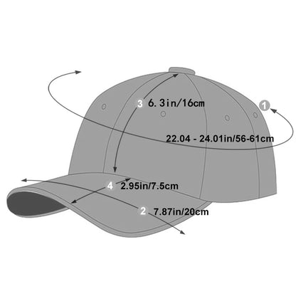 Fashion Letter Embroidery Hip-hop Hats Outdoor Adjustable Casual Baseball Caps Sunscreen Hat