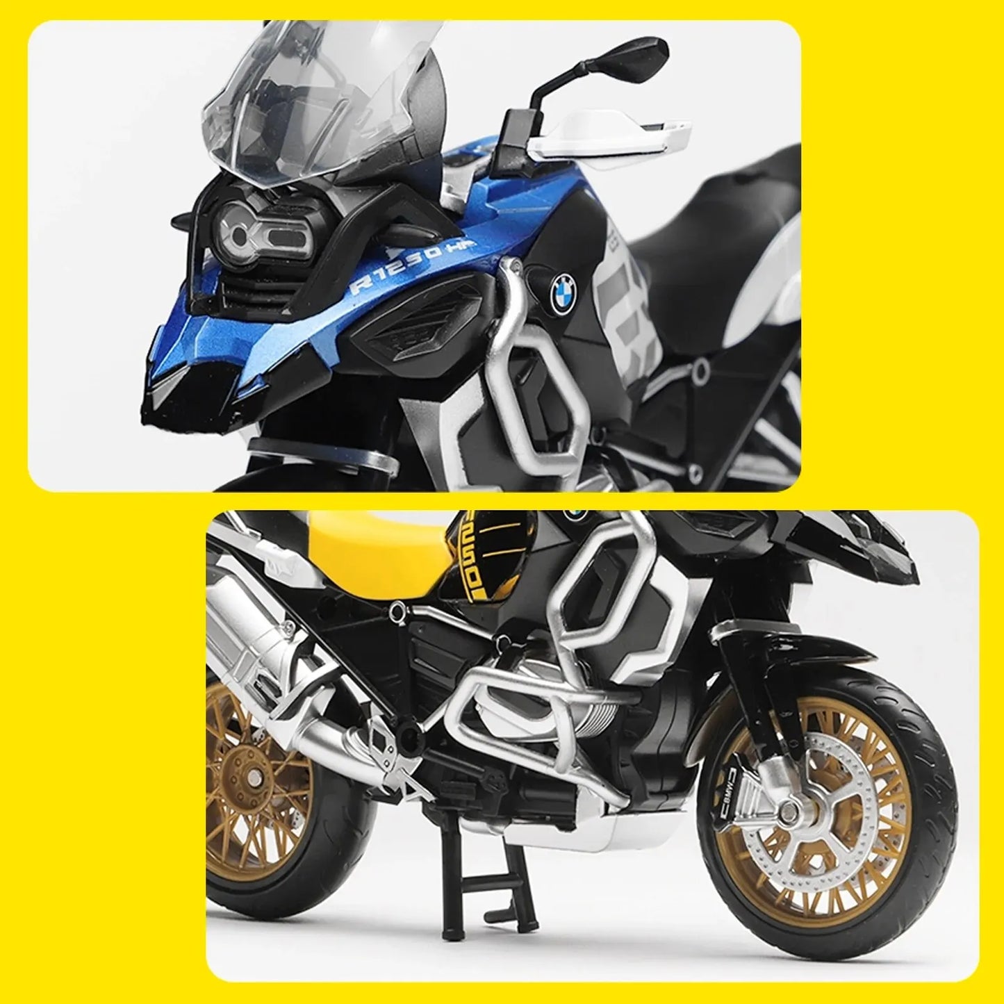 CCA R1250 GS. 1:12 Alloy Die-cast Car Motorcycle Model, Toy Gift Giving, Die-cast Static Motorcycle Model