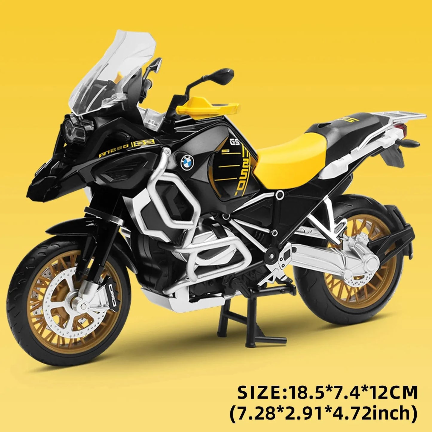 CCA R1250 GS. 1:12 Alloy Die-cast Car Motorcycle Model, Toy Gift Giving, Die-cast Static Motorcycle Model