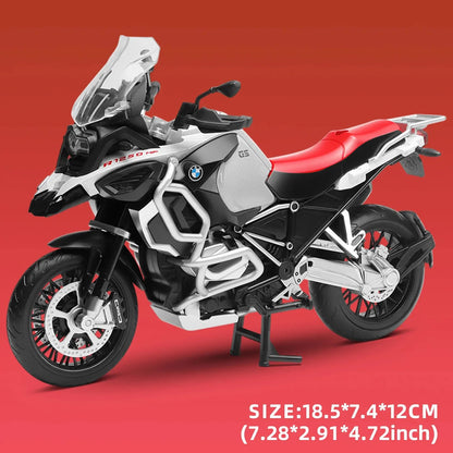 CCA R1250 GS. 1:12 Alloy Die-cast Car Motorcycle Model, Toy Gift Giving, Die-cast Static Motorcycle Model