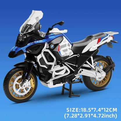 CCA R1250 GS. 1:12 Alloy Die-cast Car Motorcycle Model, Toy Gift Giving, Die-cast Static Motorcycle Model